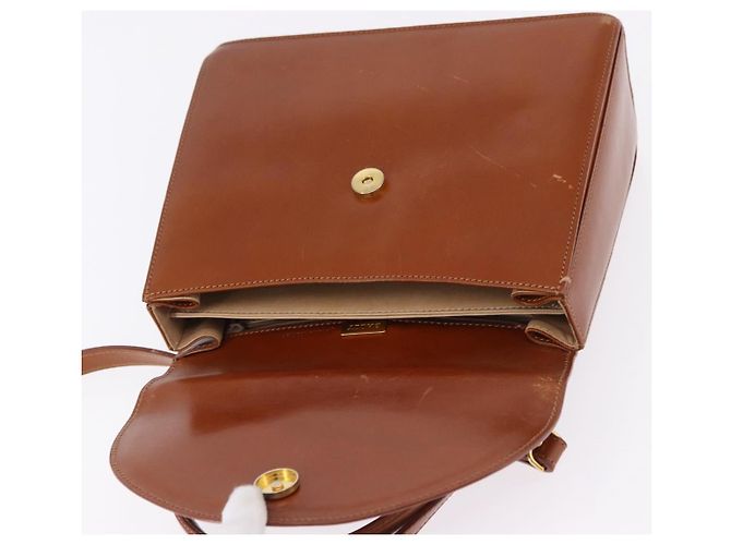Borsa a mano BALLY in pelle marrone e oro autentica 192529 D'oro - vista 20