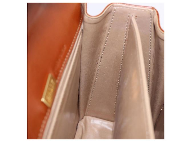Borsa a mano BALLY in pelle marrone e oro autentica 192529 D'oro - vista 22