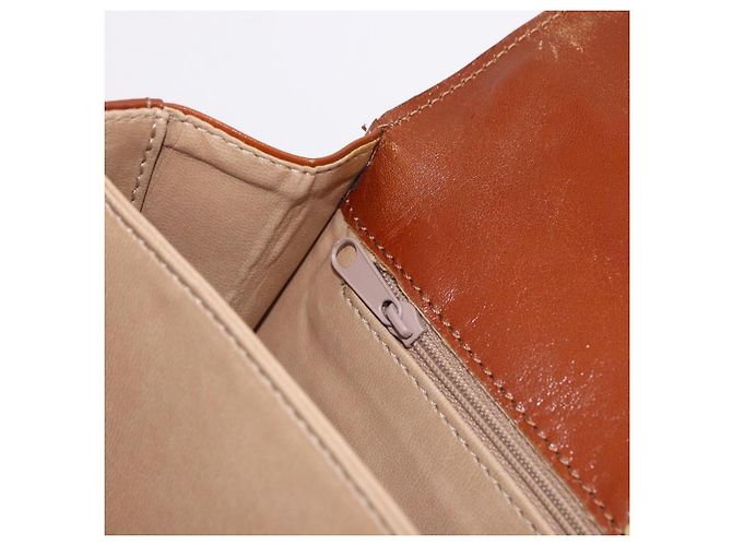 Borsa a mano BALLY in pelle marrone e oro autentica 192529 D'oro - vista 27