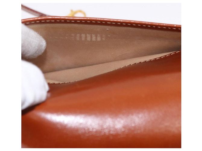 Borsa a mano BALLY in pelle marrone e oro autentica 192529 D'oro - vista 29