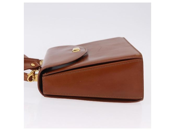 Borsa a mano BALLY in pelle marrone e oro autentica 192529 D'oro - vista 5