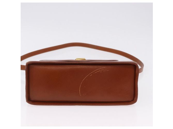 Borsa a mano BALLY in pelle marrone e oro autentica 192529 D'oro - vista 6