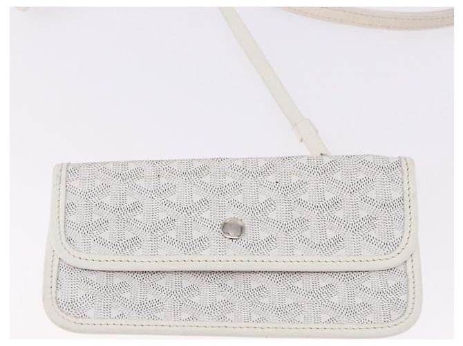 GOYARD Herringbone Saint Louis GM Tote Bag PVC Weiß Auth 194163 - Ansicht 11