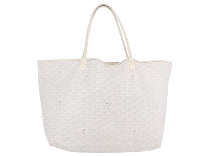 GOYARD Herringbone Saint Louis GM Tote Bag PVC Weiß Auth 194163 - Ansicht 2
