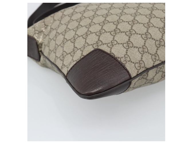 Borsa a Tracolla GUCCI GG Supreme PVC Beige Silver 148476 Auth BA14217 Argento - vista 15