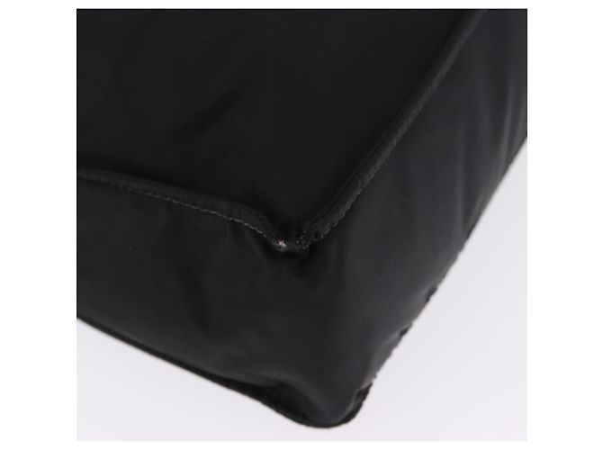 Sac Cabas CHANEL Nylon Noir Or CC Auth 192486A Doré - vue 15
