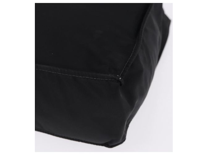 Sac Cabas CHANEL Nylon Noir Or CC Auth 192486A Doré - vue 16