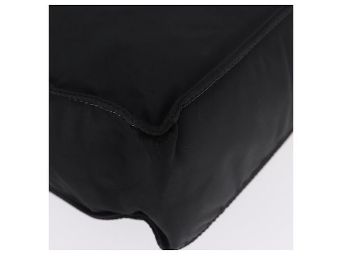 Sac Cabas CHANEL Nylon Noir Or CC Auth 192486A Doré - vue 9