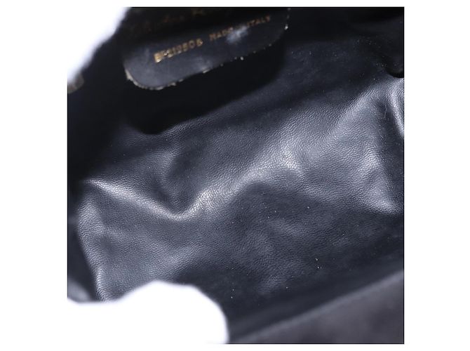 Bolsa de Ombro Salvatore Ferragamo Camurça Vermelha Ouro Auth 195204 Vermelho Dourado - vista 10