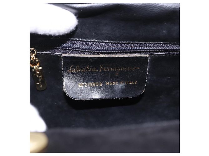 Bolsa de Ombro Salvatore Ferragamo Camurça Vermelha Ouro Auth 195204 Vermelho Dourado - vista 12