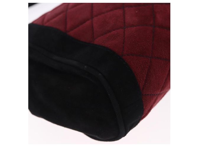 Bolsa de Ombro Salvatore Ferragamo Camurça Vermelha Ouro Auth 195204 Vermelho Dourado - vista 14