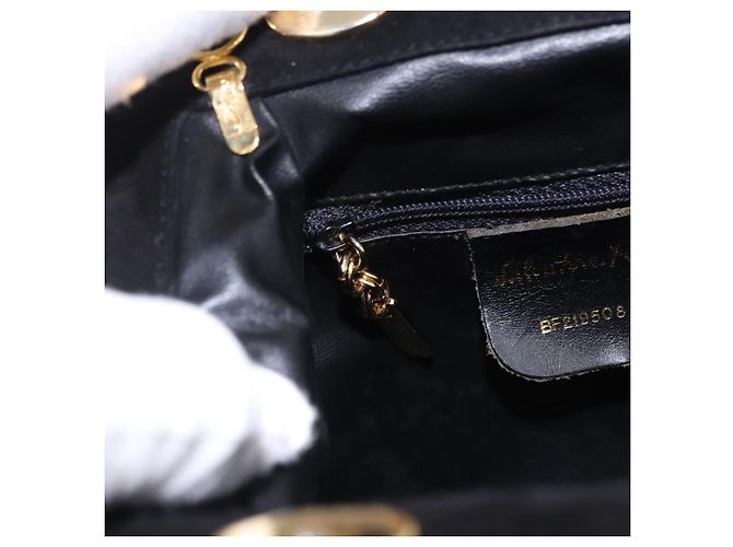 Bolsa de Ombro Salvatore Ferragamo Camurça Vermelha Ouro Auth 195204 Vermelho Dourado - vista 20
