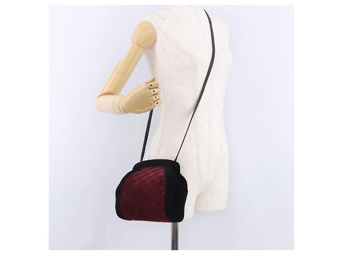 Bolsa de Ombro Salvatore Ferragamo Camurça Vermelha Ouro Auth 195204 Vermelho Dourado - vista 21
