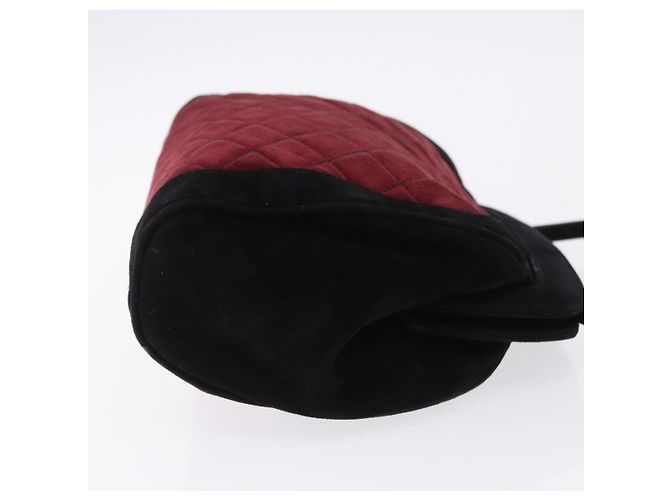 Bolsa de Ombro Salvatore Ferragamo Camurça Vermelha Ouro Auth 195204 Vermelho Dourado - vista 3