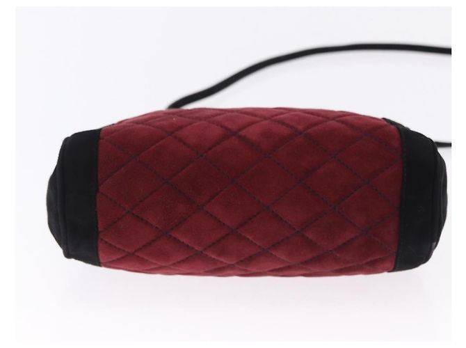 Bolsa de Ombro Salvatore Ferragamo Camurça Vermelha Ouro Auth 195204 Vermelho Dourado - vista 5