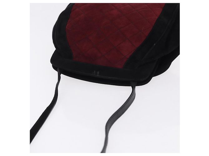 Bolsa de Ombro Salvatore Ferragamo Camurça Vermelha Ouro Auth 195204 Vermelho Dourado - vista 6