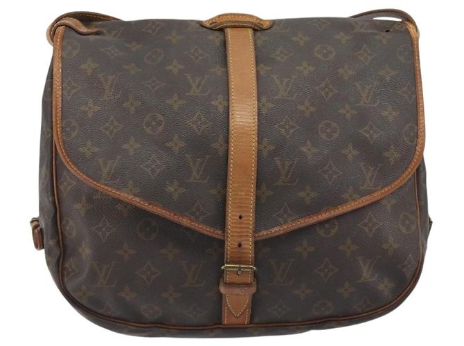 LOUIS VUITTON Monogram Saumur 35 Shoulder Bag M42254 LV Auth 189628 Monogramma - vista 13