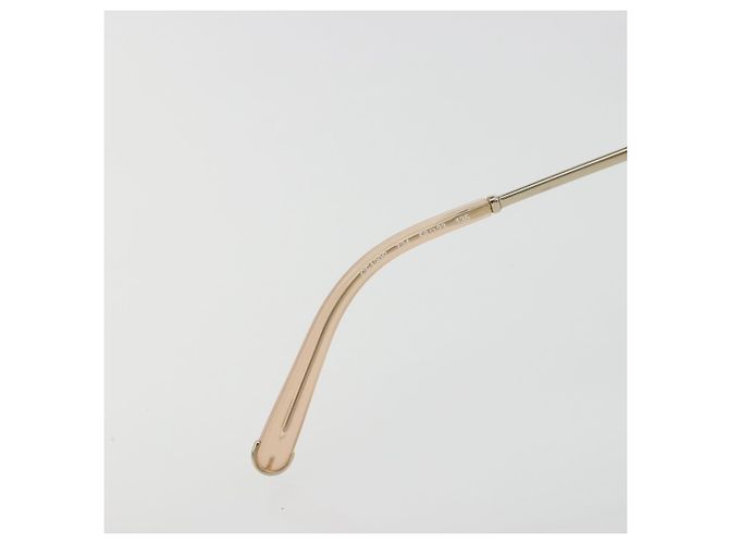 Chloé Occhiali da sole Chloe Metal Beige Gold Tone Auth BA14749M - vista 11