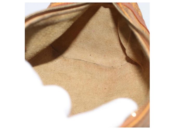 Borsa a tracolla MCM Vicetos PVC Pelle Marrone Tono Oro Auth gh232323 - vista 17