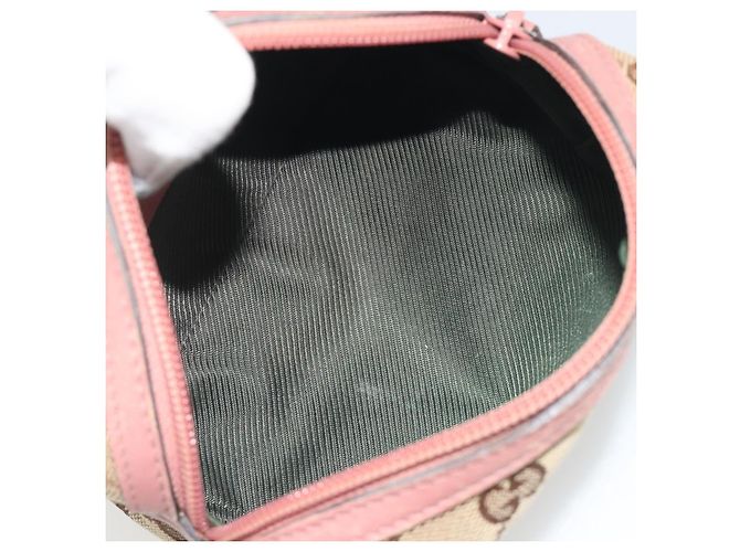 Bolso GUCCI GG Canvas Beige Silver 245947 Auth 191986 Plata - vista 10