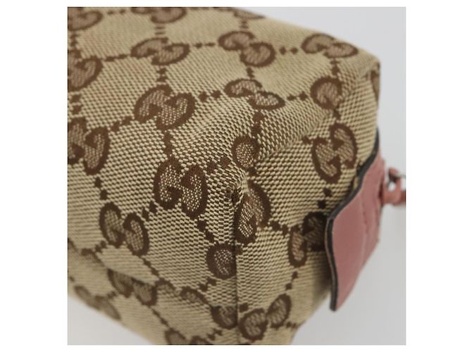 Bolso GUCCI GG Canvas Beige Silver 245947 Auth 191986 Plata - vista 15