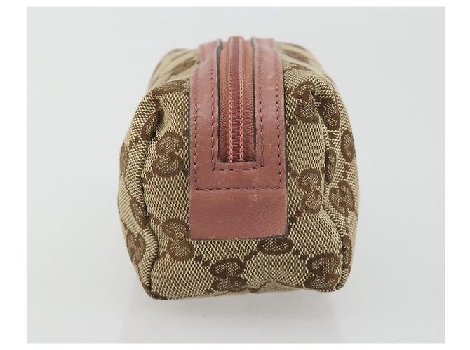 Bolso GUCCI GG Canvas Beige Silver 245947 Auth 191986 Plata - vista 3