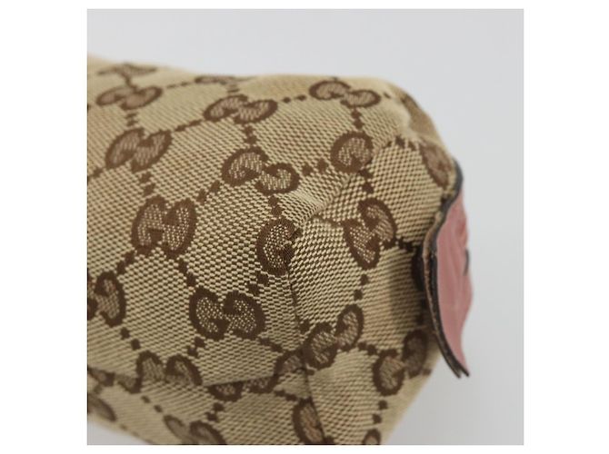 Bolso GUCCI GG Canvas Beige Silver 245947 Auth 191986 Plata - vista 7