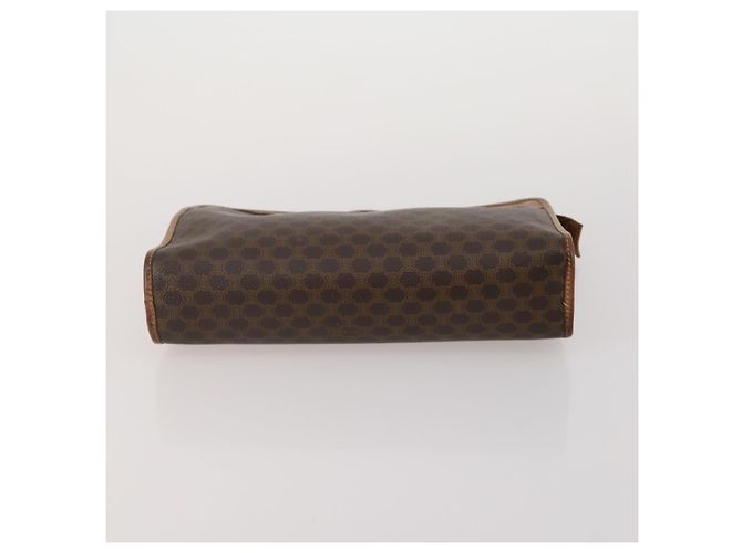 Céline CELINE Macadam Canvas Clutch Bag PVC Suede 4 Set Brown Beige blue Auth 191147 Marrone - vista 12