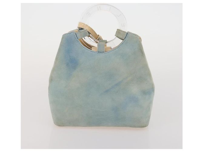 Céline CELINE Macadam Canvas Clutch Bag PVC Suede 4 Set Brown Beige blue Auth 191147 Marrone - vista 21