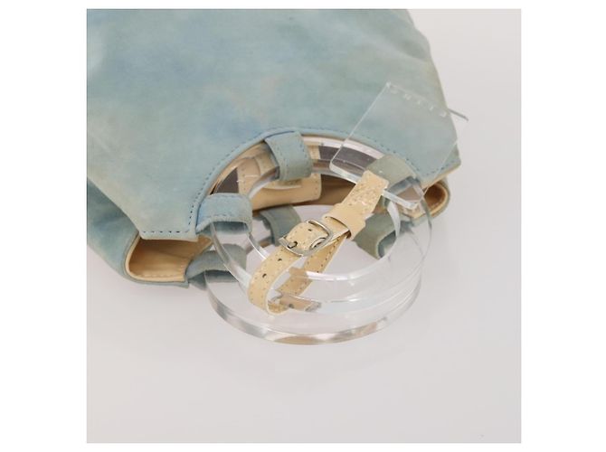Céline CELINE Macadam Canvas Clutch Bag PVC Suede 4 Set Brown Beige blue Auth 191147 Marrone - vista 23