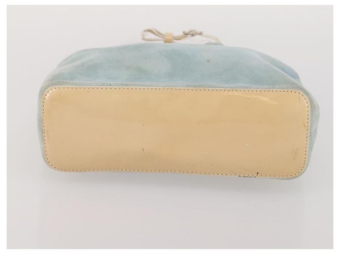 Céline CELINE Macadam Canvas Clutch Bag PVC Suede 4 Set Brown Beige blue Auth 191147 Marrone - vista 24