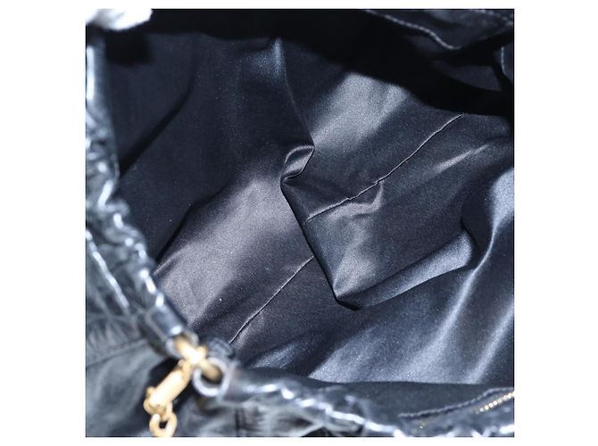 Borsa a mano Miu Miu in pelle 2way Nero Oro Auth am12097SAV D'oro - vista 10