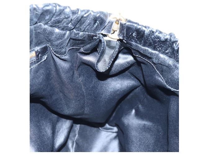 Borsa a mano Miu Miu in pelle 2way Nero Oro Auth am12097SAV D'oro - vista 22