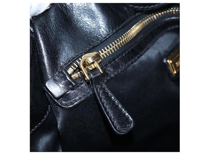 Borsa a mano Miu Miu in pelle 2way Nero Oro Auth am12097SAV D'oro - vista 23