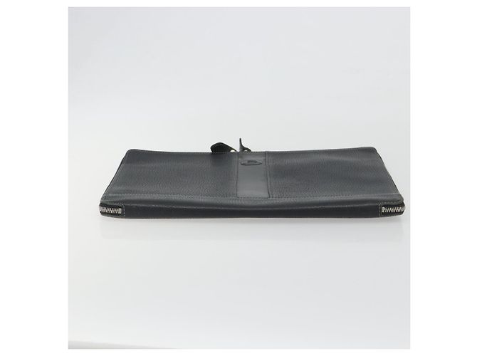 BURBERRY Cartella Leather Black Silver Auth bs36590 Nero Argento - vista 6