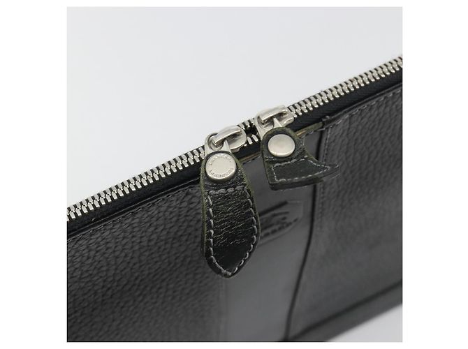 BURBERRY Cartella Leather Black Silver Auth bs36590 Nero Argento - vista 9