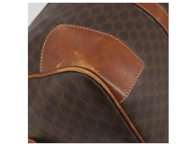 Céline Borsa Boston CELINE Macadam PVC Pelle Marrone Tono Oro Auth ep15333 - vista 14