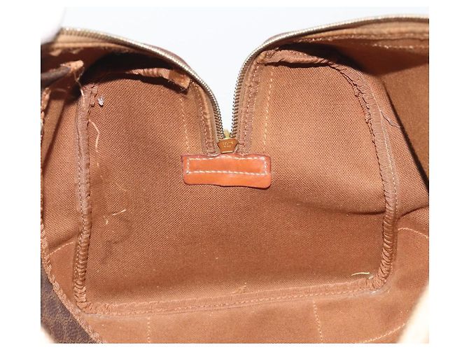 Céline Borsa Boston CELINE Macadam PVC Pelle Marrone Tono Oro Auth ep15333 - vista 21