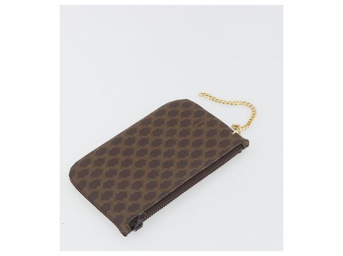 Céline Borsa Boston CELINE Macadam PVC Pelle Marrone Tono Oro Auth ep15333 - vista 26