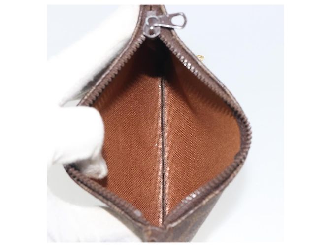 Céline Borsa Boston CELINE Macadam PVC Pelle Marrone Tono Oro Auth ep15333 - vista 27