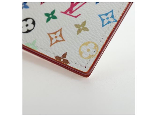 LOUIS VUITTON Multicolor Couverture Passport Case White M14178 Auth 193868SM Weiß - Ansicht 14