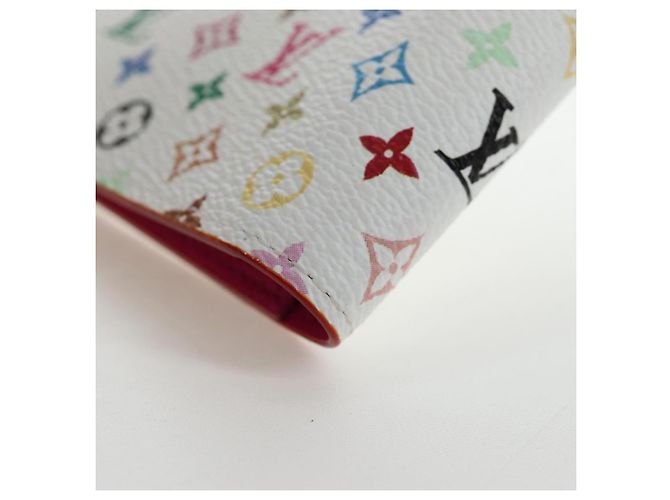 LOUIS VUITTON Multicolor Couverture Passport Case White M14178 Auth 193868SM Weiß - Ansicht 16