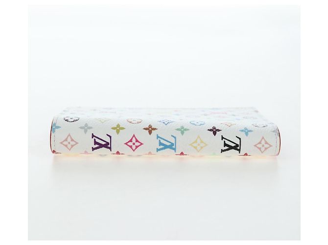 LOUIS VUITTON Multicolor Couverture Passport Case White M14178 Auth 193868SM Weiß - Ansicht 4