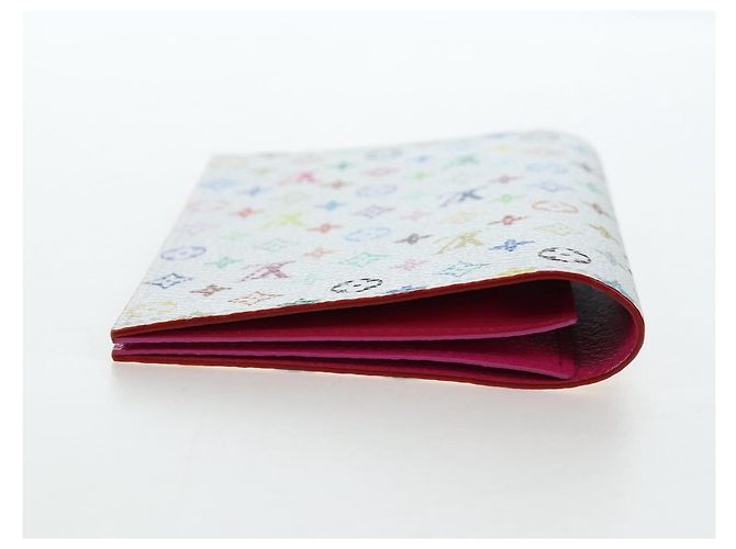 LOUIS VUITTON Multicolor Couverture Passport Case White M14178 Auth 193868SM Weiß - Ansicht 5