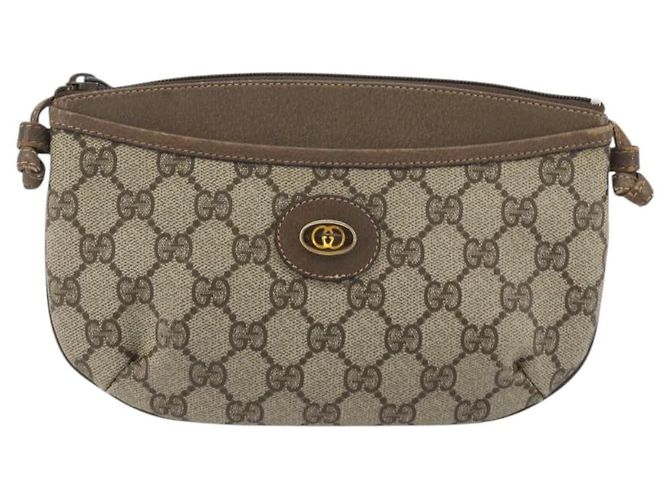 Borsa a Tracolla GUCCI GG Supreme PVC Pelle Beige 904 02 020 Auth ka5570 - vista 13
