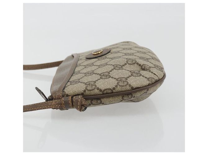 Borsa a Tracolla GUCCI GG Supreme PVC Pelle Beige 904 02 020 Auth ka5570 - vista 4