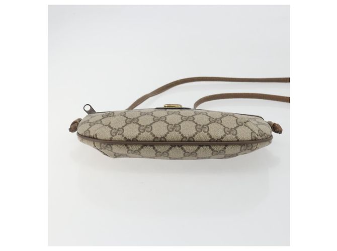 Borsa a Tracolla GUCCI GG Supreme PVC Pelle Beige 904 02 020 Auth ka5570 - vista 5