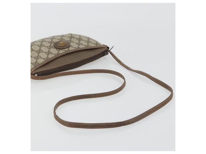 Borsa a Tracolla GUCCI GG Supreme PVC Pelle Beige 904 02 020 Auth ka5570 - vista 7
