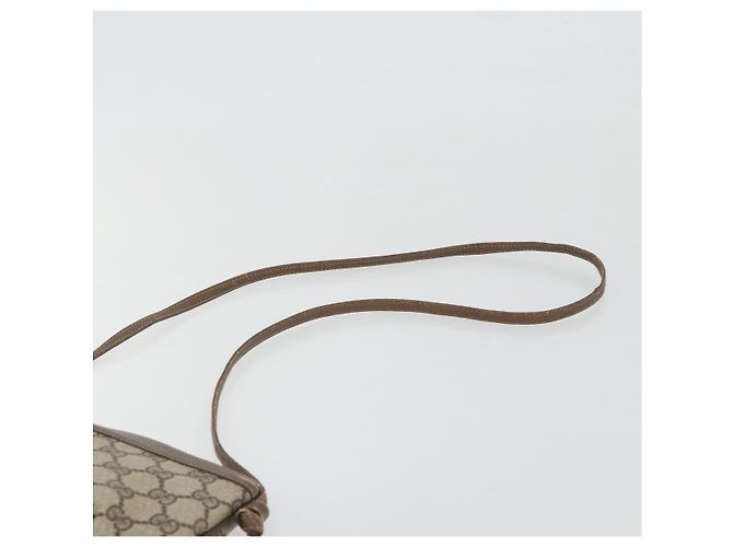 Borsa a Tracolla GUCCI GG Supreme PVC Pelle Beige 904 02 020 Auth ka5570 - vista 8