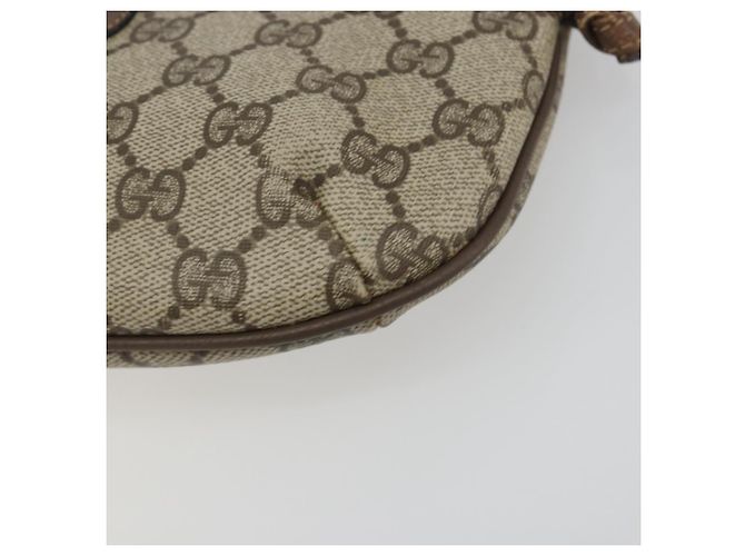 Borsa a Tracolla GUCCI GG Supreme PVC Pelle Beige 904 02 020 Auth ka5570 - vista 9